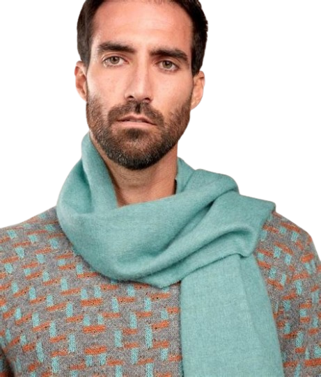 100% Baby Alpaca Scarf 131688, Color: Jade, Size: O/S