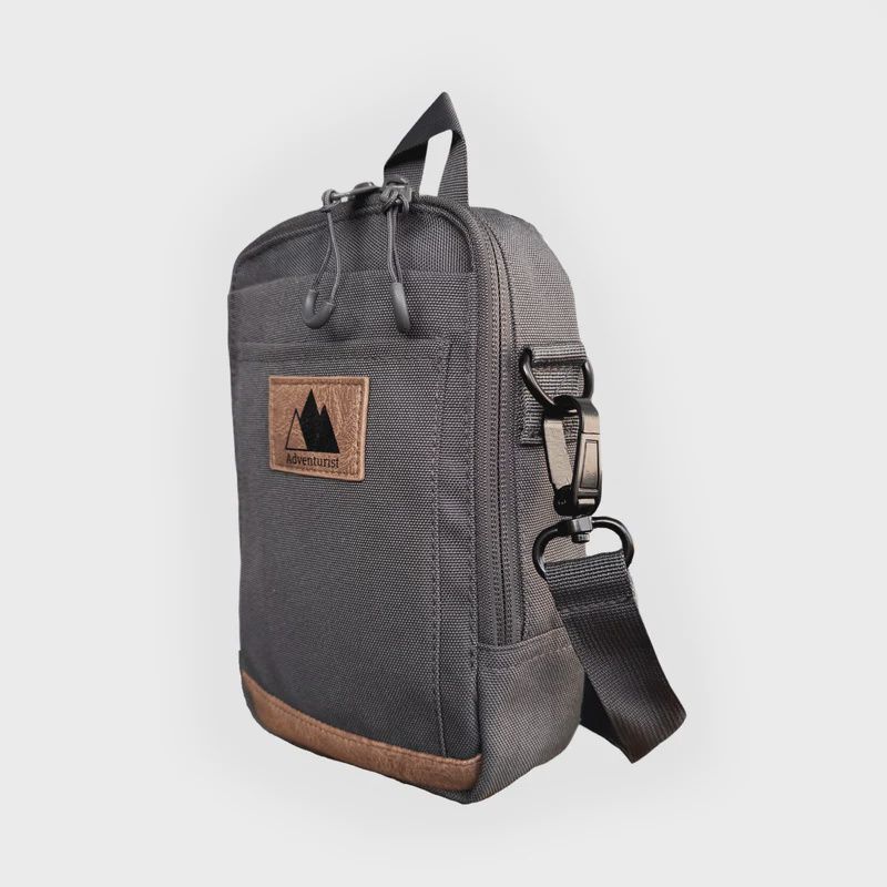 Adeventurist Sidekick Crossbody Bag, Charcoal