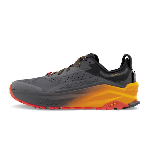 Olympus 6 Men&#39;s Trail Running Shoes, Color: Black/Orange, Size: 9