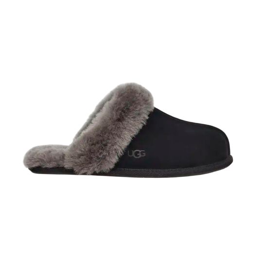 Women&#39;s Scuffette II Slipper_161618, Color: Black/Grey, Size: 6