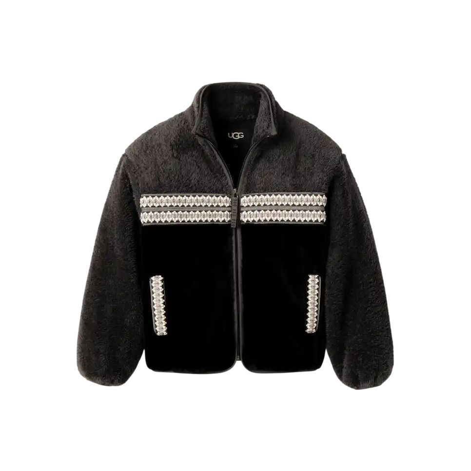 Women&#39;s Marlene Sherpa Jacket_164331, Color: Black Heritage Braid Li, Size: S