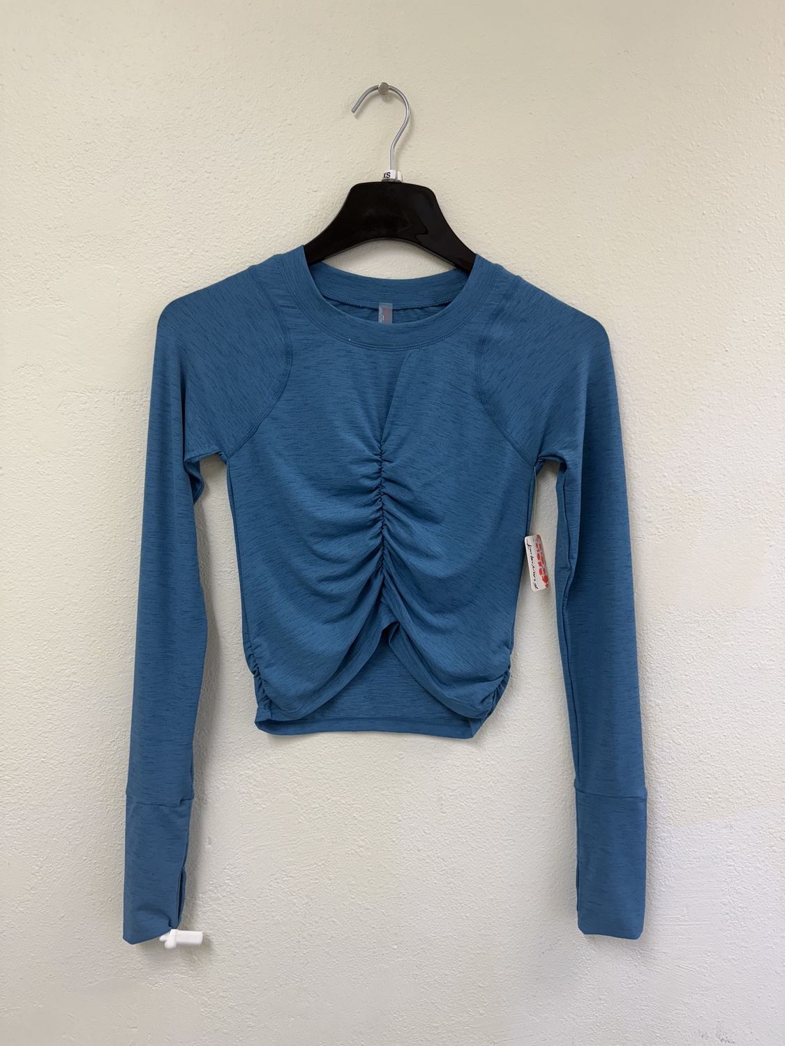 Tempo Ruched Long Sleeve, Celestial Blue, Color: Celestial Blue, Size: XS
