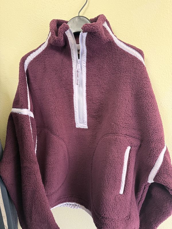 Mountain High Half Zip Fleece, Black Cherry Combo
