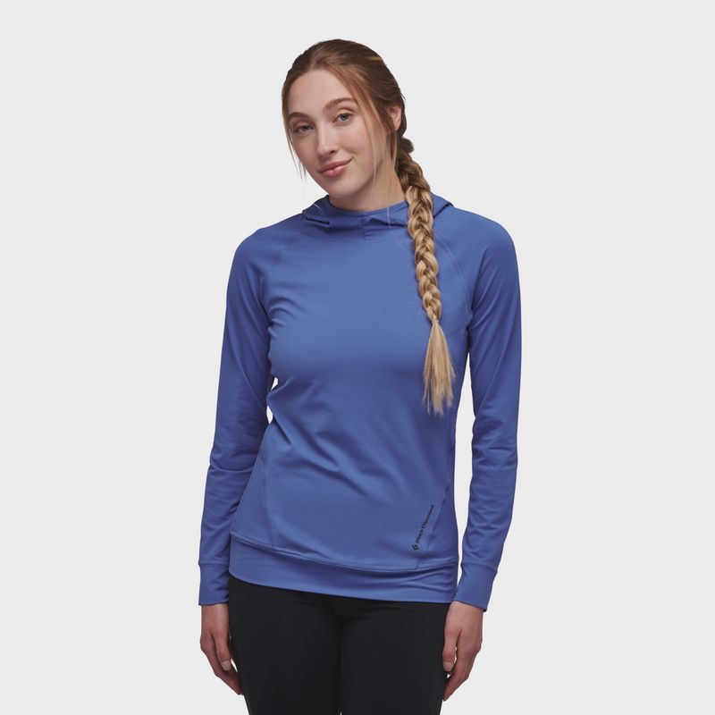 Women's Alpenglow Hoody, Clean Blue