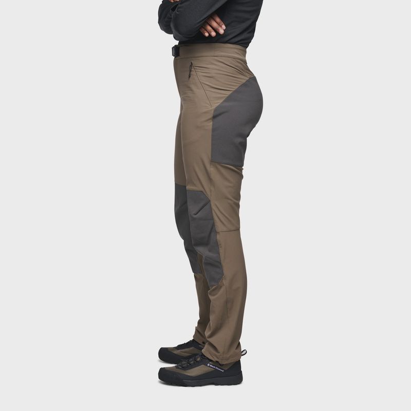 Women's Alpine Hybrid Pants, Walnut-Anthracite
