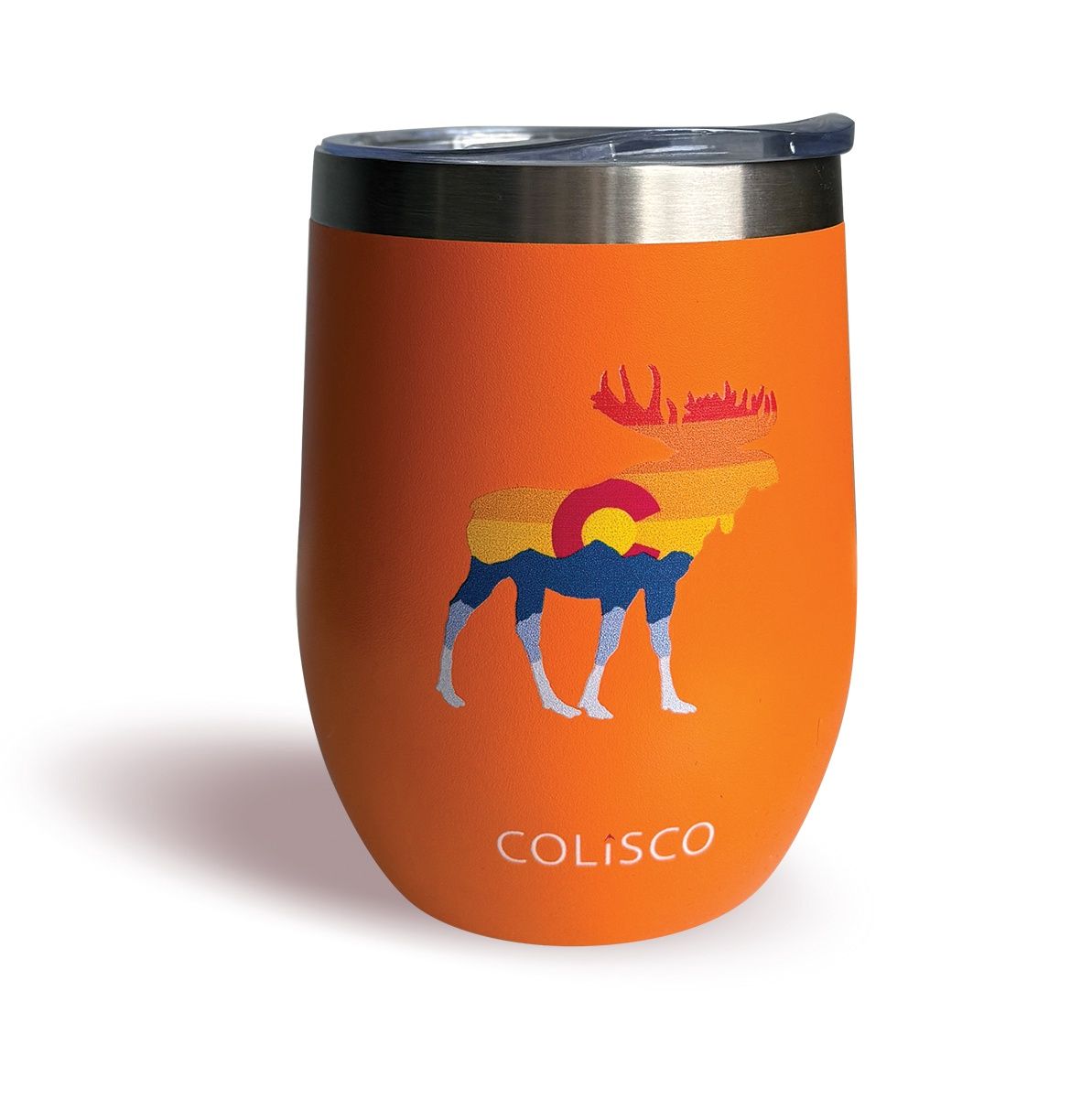 Moose Colorado Insulated 10oz Wine Tumbler, Design: Moose Colorado