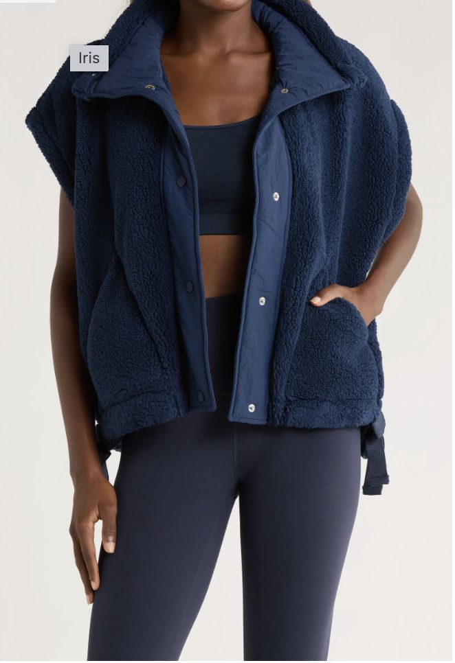 Scout It Out Fleece Vest, Navy, Color: Navy, Size: XS