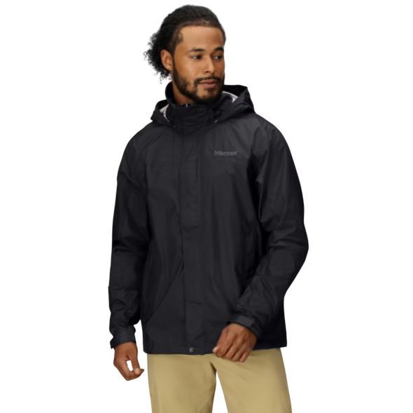 Men&#39;s PreCip Rain Jacket, Black, Color: Black, Size: XXL