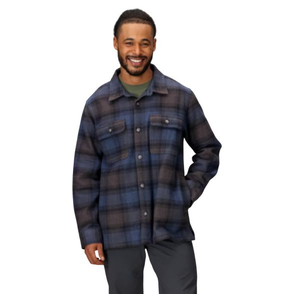 Women’s Pinecrest Heavyweight Flannel Overshirt, Color: Thunderhead, Size: M