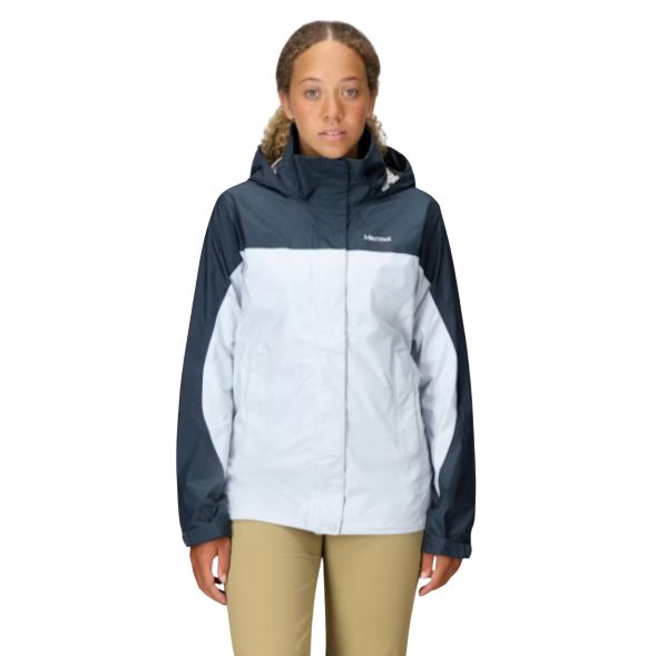 Marmot Women&#39;s PreCip Eco Rain Jacket, Color: Thunderhead/Vapor, Size: S