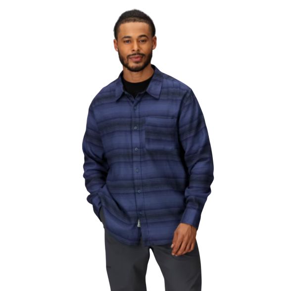 Rush Creek Flannel Long Sleeve Shirt, Thunderhead/Black