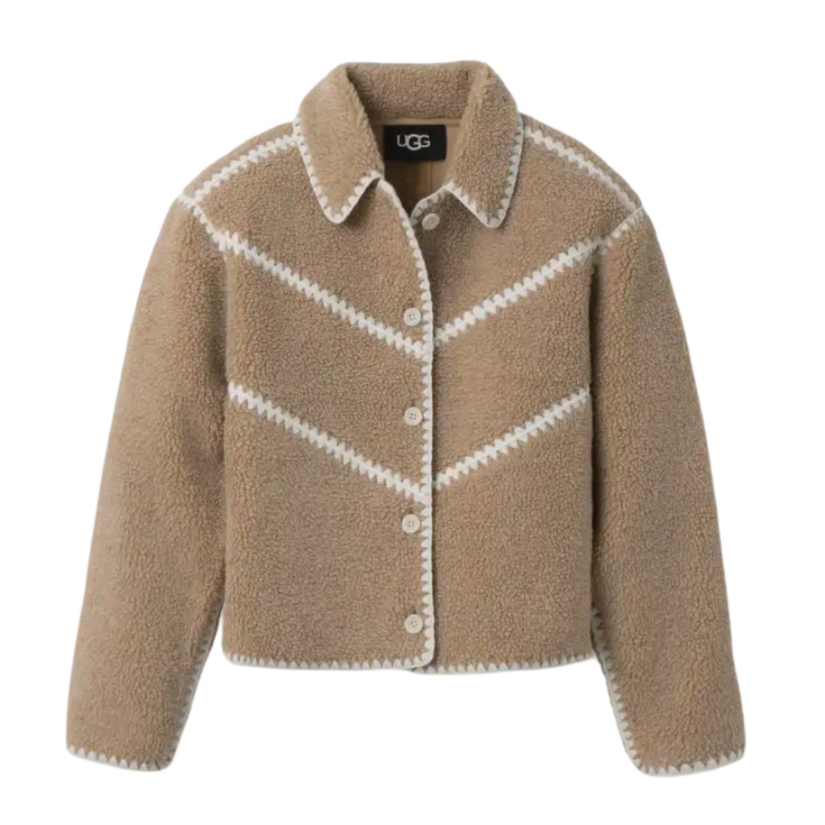 Women&#39;s Ellison Uggfluff Shell Jacket_San Heather 164007, Color: Sand Heather, Size: XS