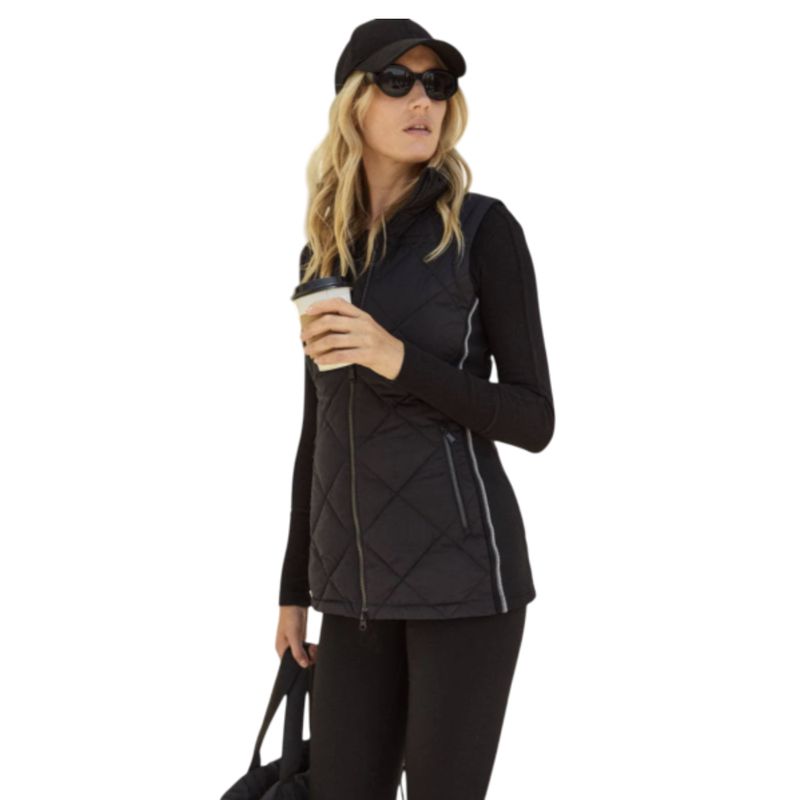 Davos III Long Vest | Black 153656