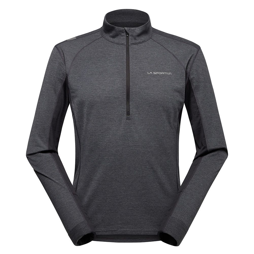 La Sportiva Men’s Swift Longsleeve Top, Color: Black/Cloud, Size: M