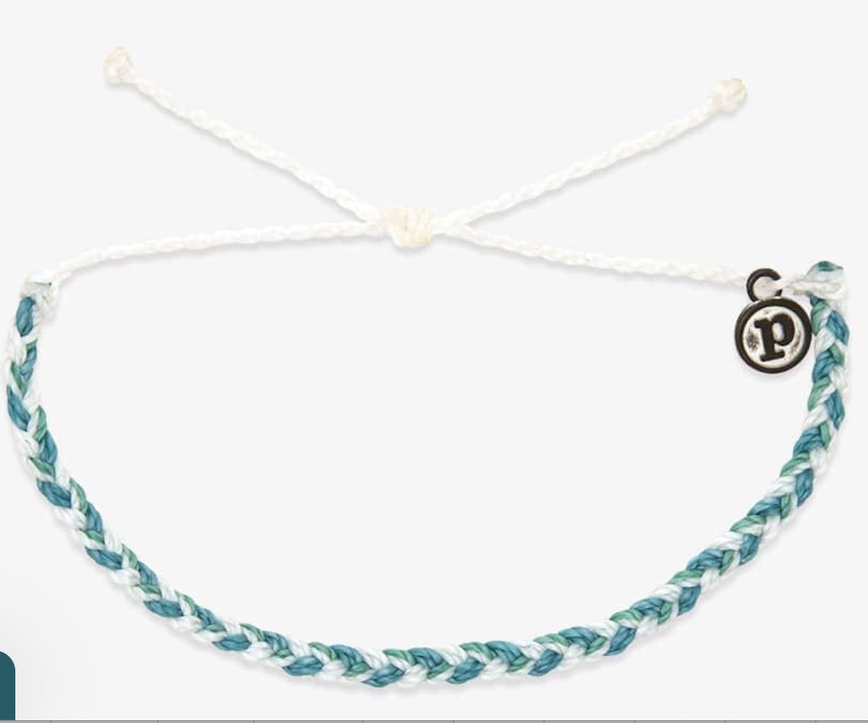 Mini  Braided Bracelet, Beachside Blue
