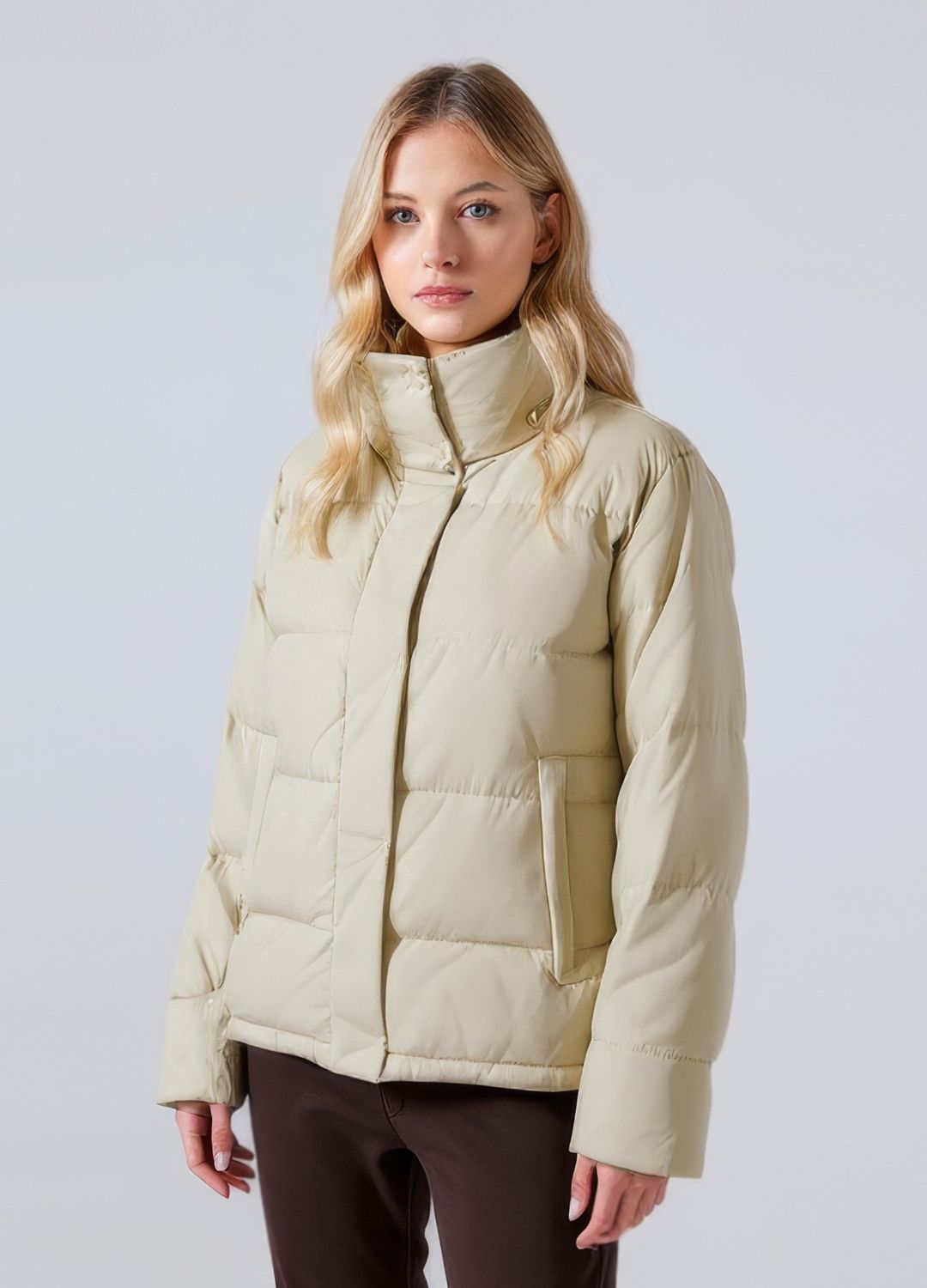Colisco Down Jacket, Khaki, Color: Khaki, Size: 4