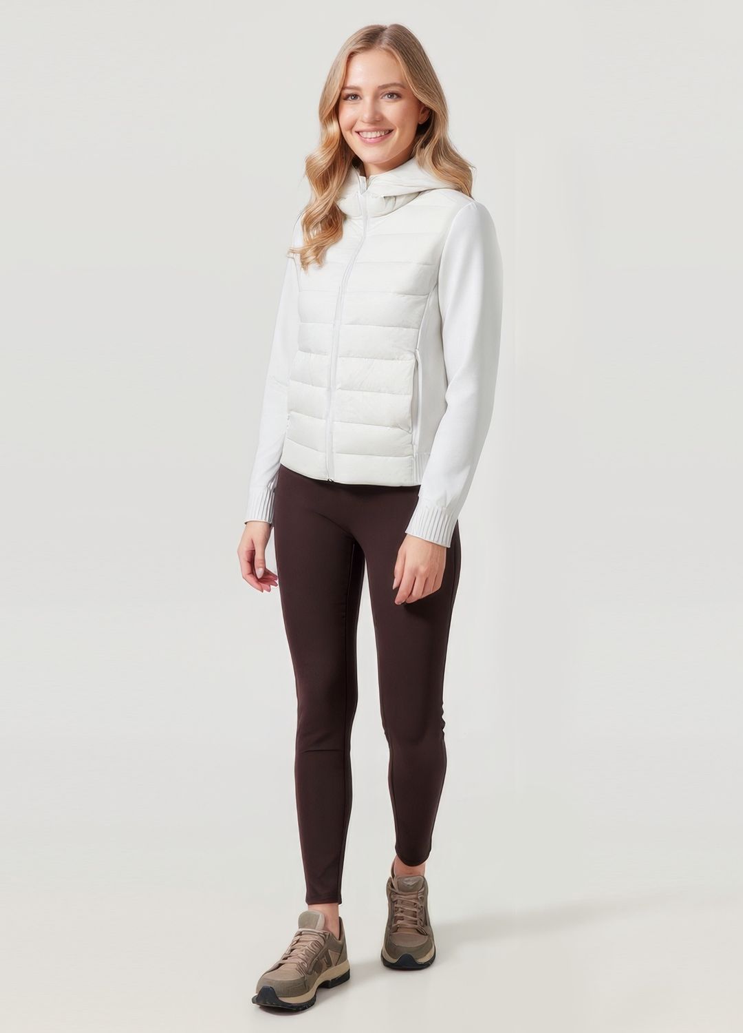Colisco Midlayer Jacket, Snow, Color: Snow, Size: 4