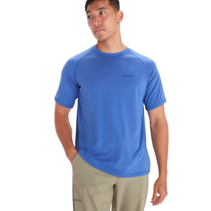 Men&#39;s Windridge Short Sleeve T-Shirt, Color: Trail Blue, Size: S