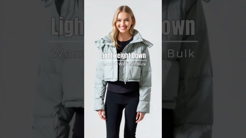 Colisco Cropped down jacket, Fog