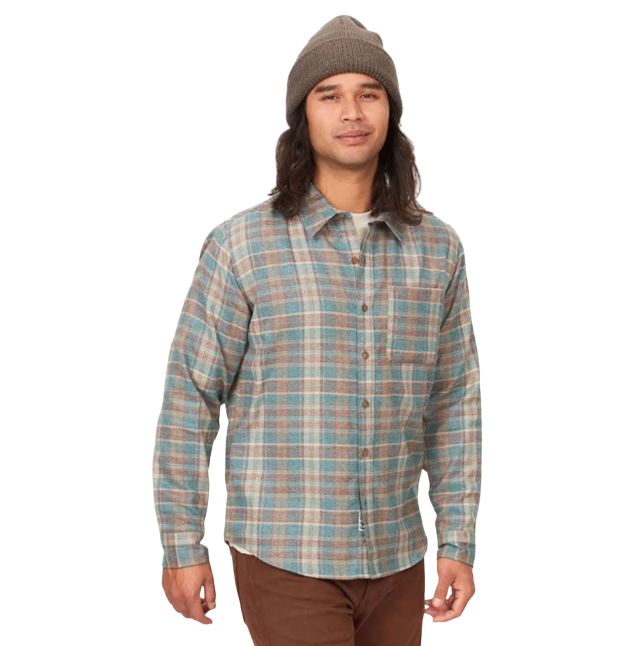 Men&#39;s Fairfax Novelty Lightweight Flannel Shirt, Color: Dark Jungle, Size: Medium