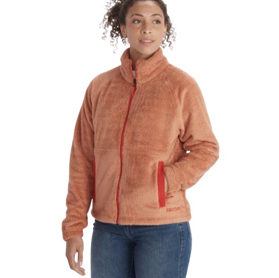 Women&#39;s Homestead Plush Sherpa Fleece Jacket, Color: Rose Gold, Size: Small