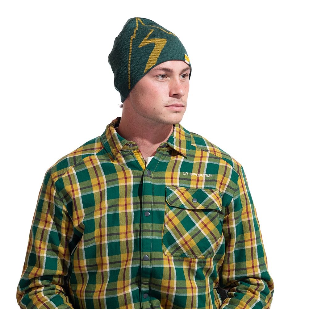 LA Sportiva Woolly Beanie | Warm Knit Winter Hat, Color: Jungle/Savana, Size: L