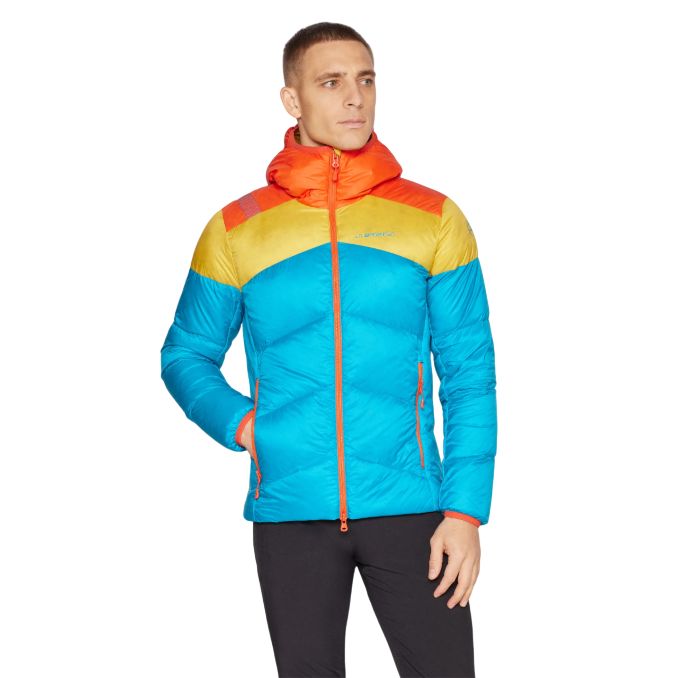 La Sportiva Nature Down Men&#39;s Jacket, Color: Tropic Blue/Bamb, Size: L