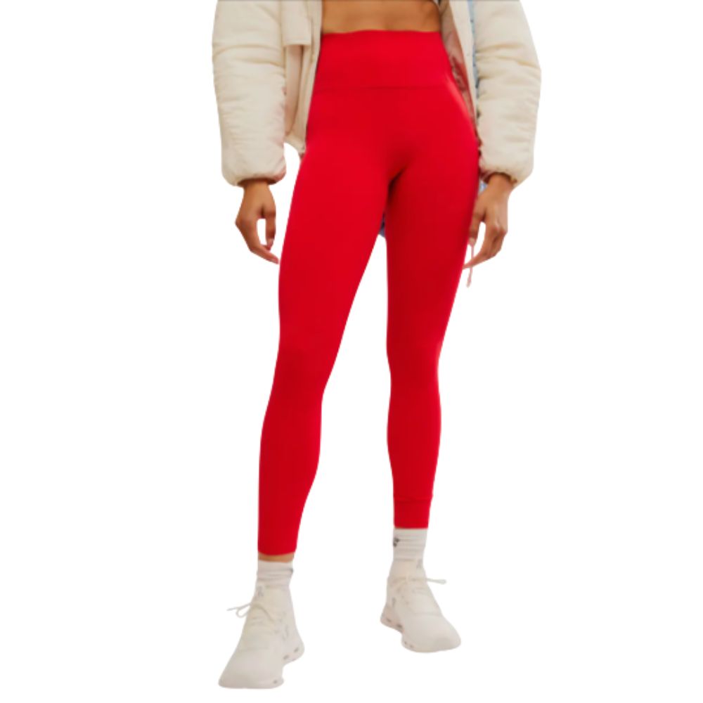 Never Better 7/8 Length Legging, Color: Red Berry, Size: XS