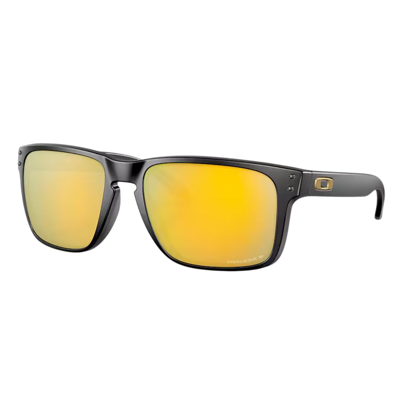 Oakley Holbrook XL OO9417 Square Sunglasses, Color: Matte Black/Gold Prizm 24k Polarized, Size: 59 Millimeters