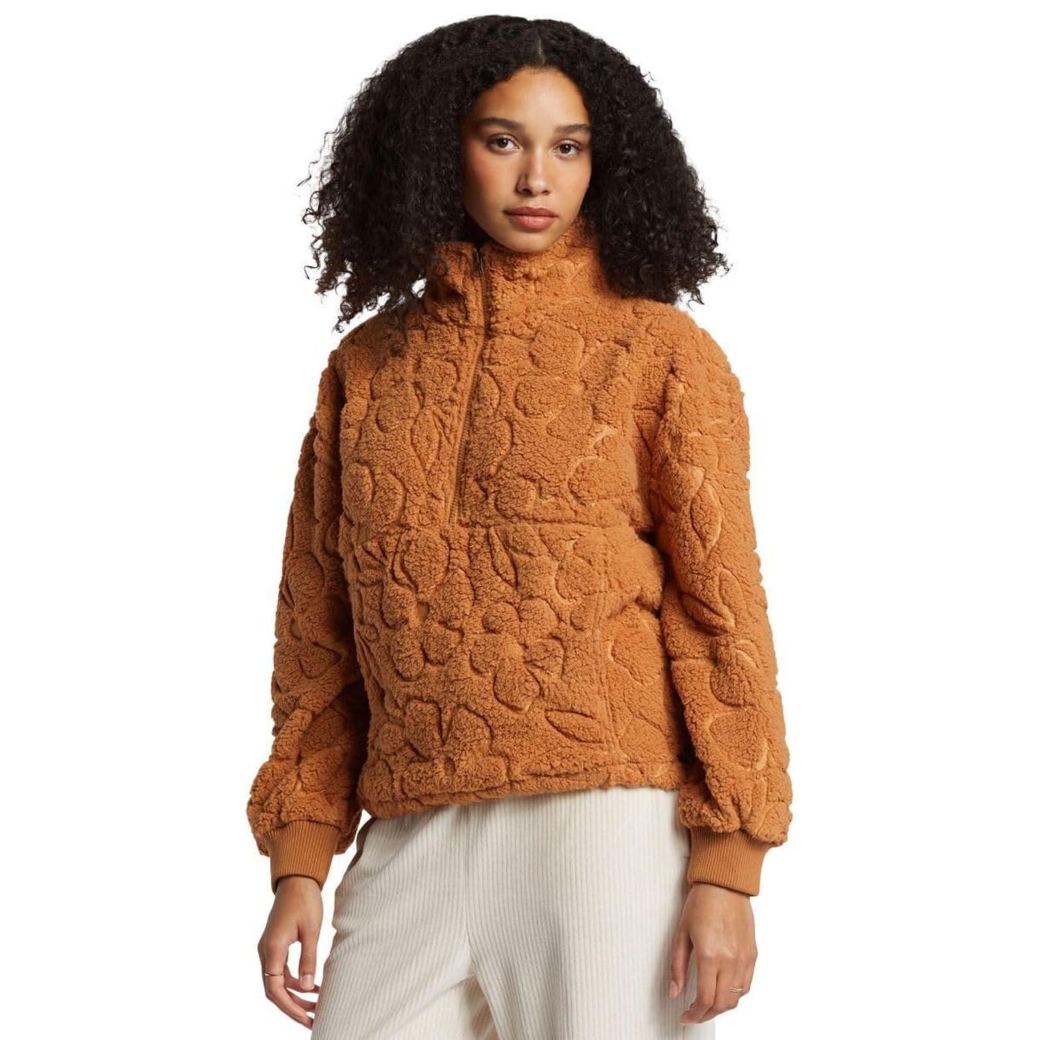 Billabong Time Off Women&#39;s Pullover, Color: Sandalwood, Size: S