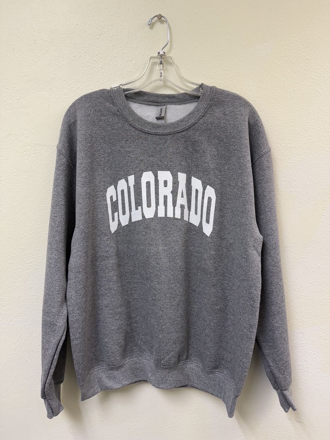 Colorado Classic Crewneck Sweater, Grey, Color: Grey, Size: S