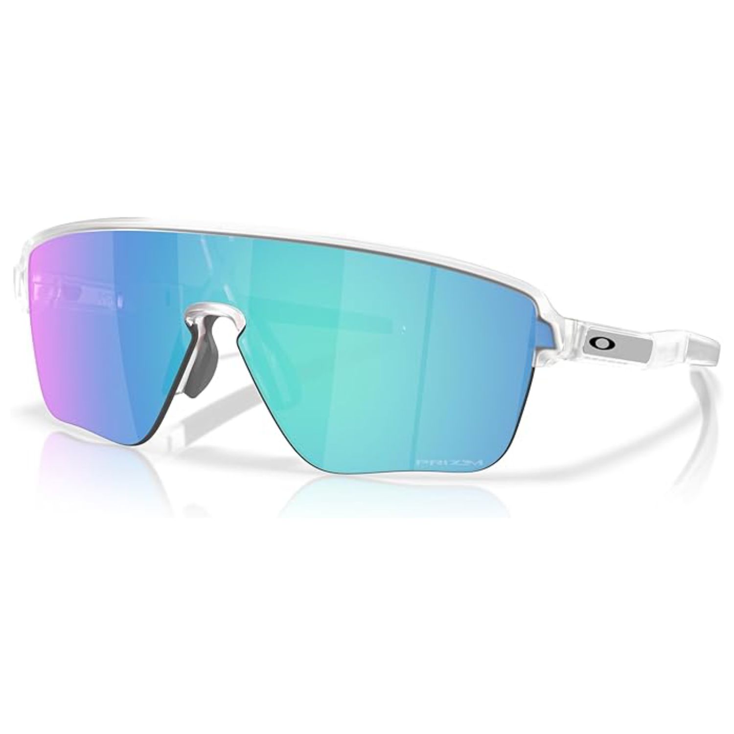 Corridor Square Men's Sunglasses, Matte Clear, Color: Prizm Sapphire, Size: O/S