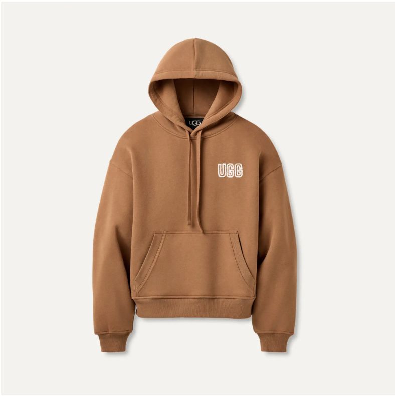 Women&#39;s UGG Logo Hoodie, Chestnut, Color: Chestnut, Size: XS