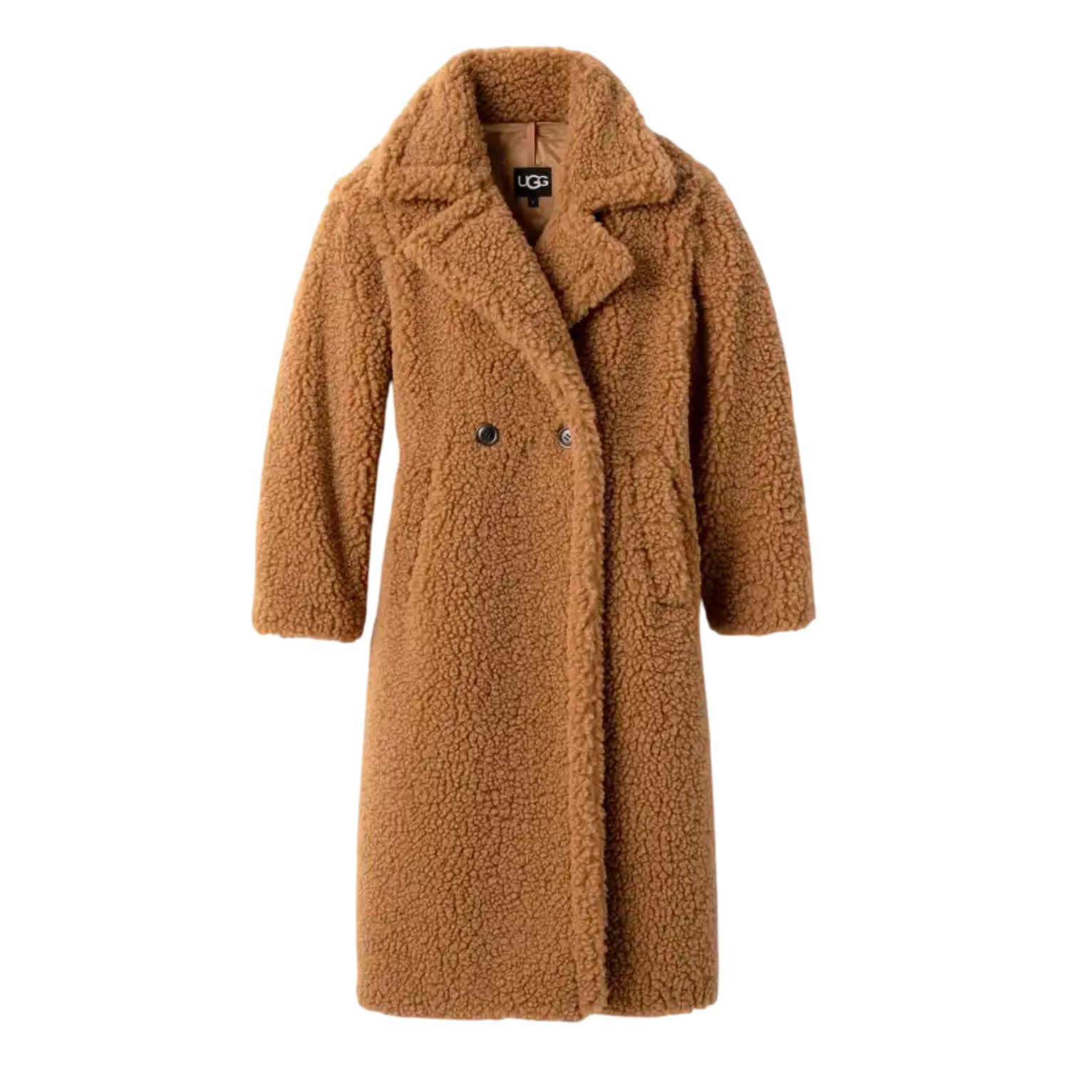 Women&#39;s Gertrude Long Teddy Coat, Color: Chestnut, Size: XS