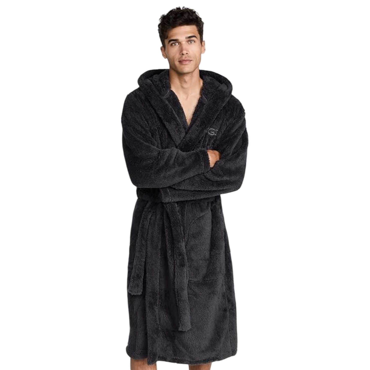 UGG Men &#39;s Beckett Robe, Color: Ink Black, Size: XS/S