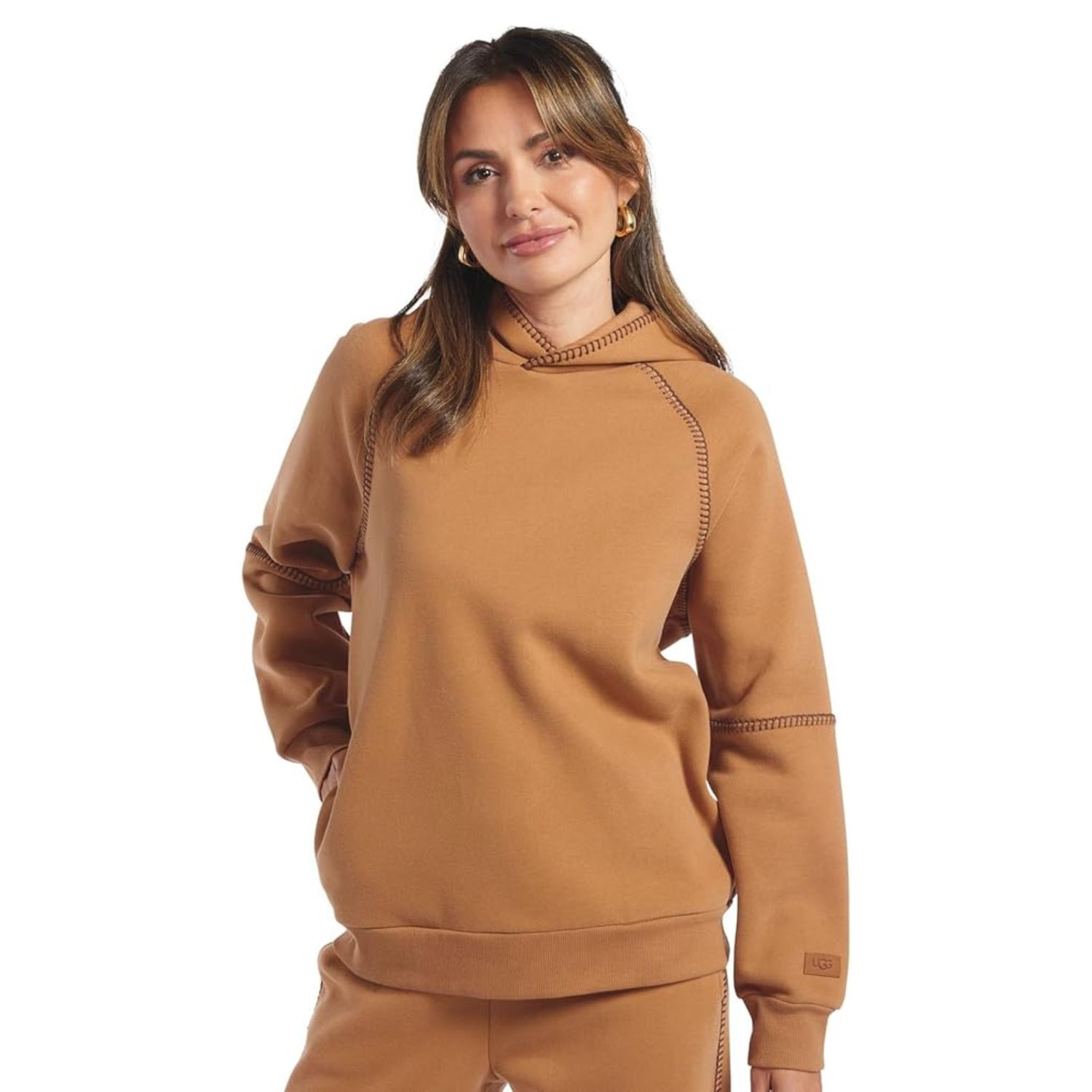 UGG Women&#39;s Classic Hoodie, Chestnut, Color: Chestnut, Size: S