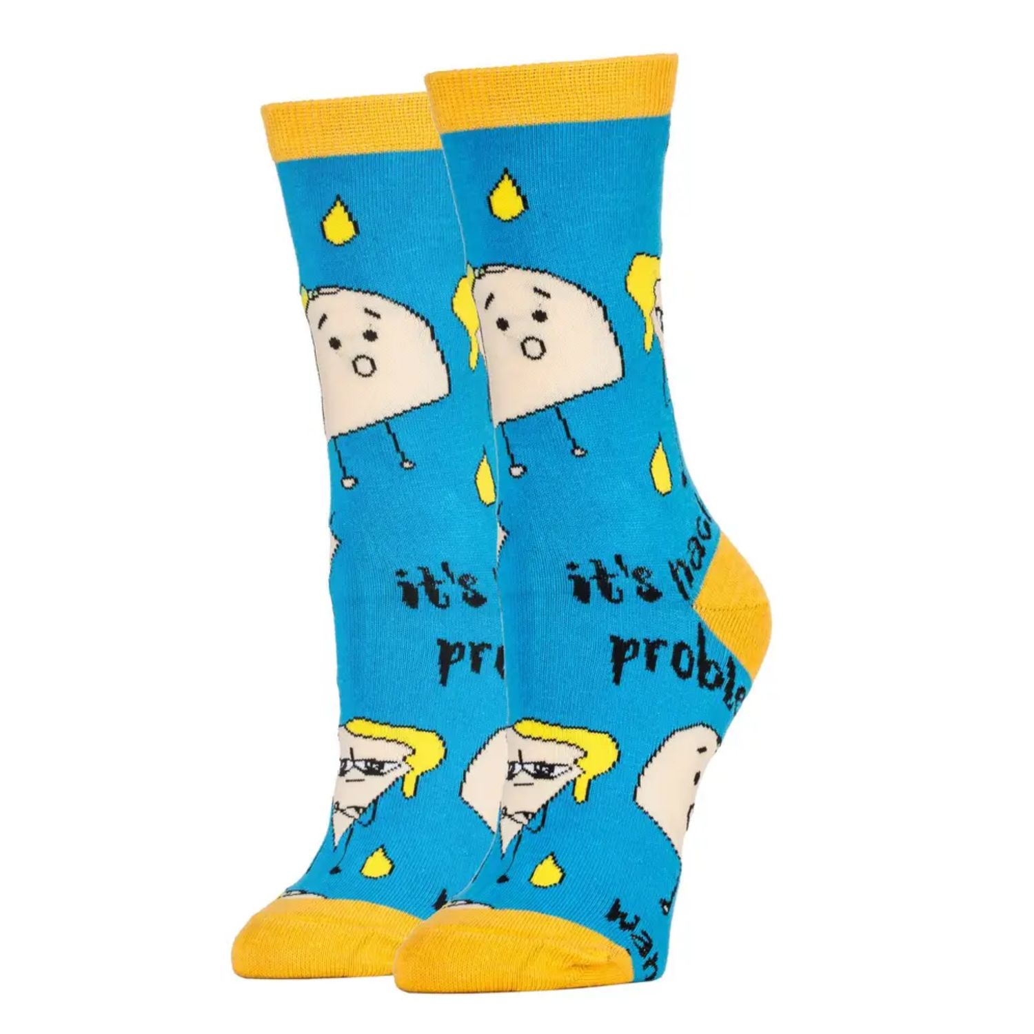 Taco Bout It | Women's Cotton Crew Funny Socks