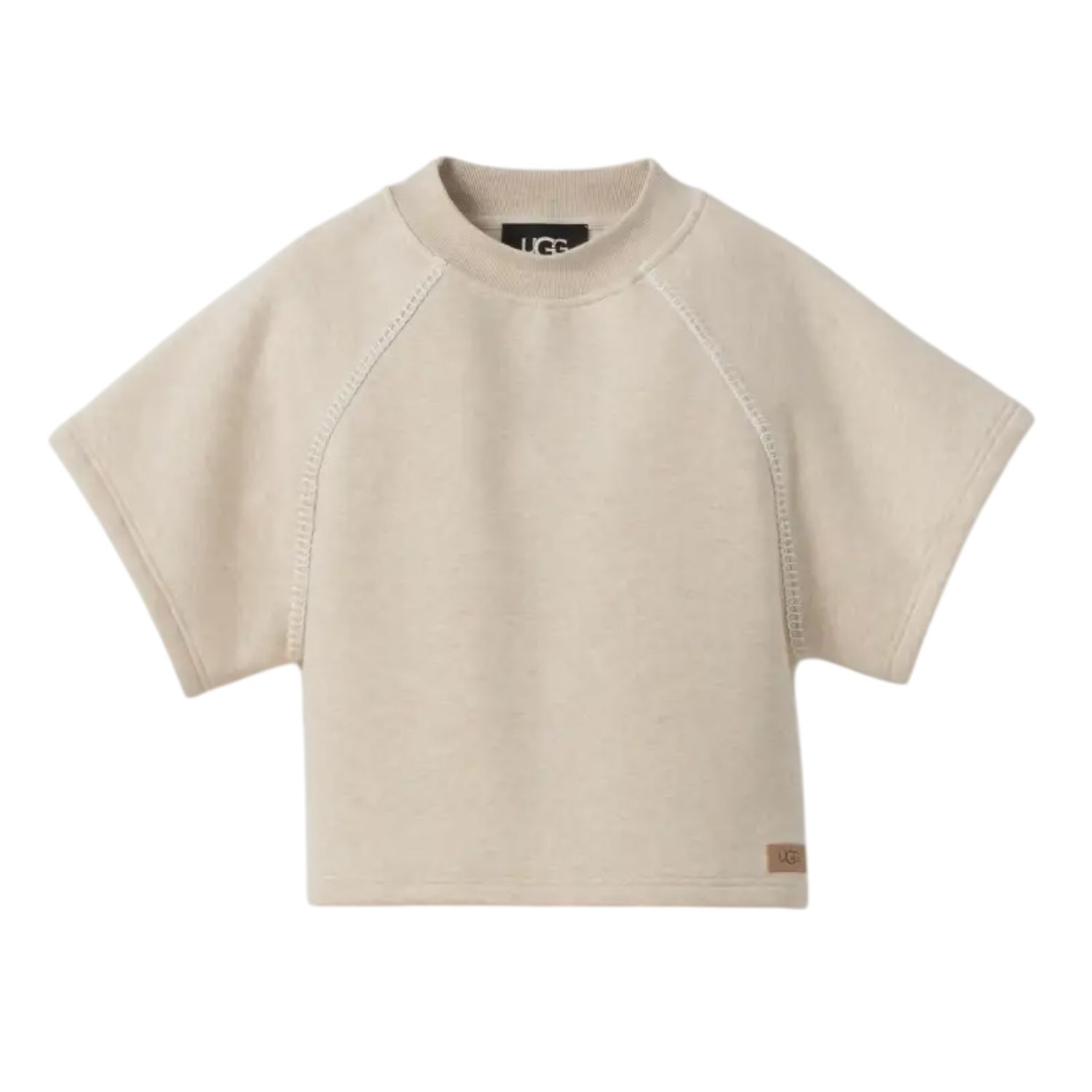 Women&#39;s Classic Short Sleeve Crewneck Sand Heather 164827, Color: Sand Heather, Size: S