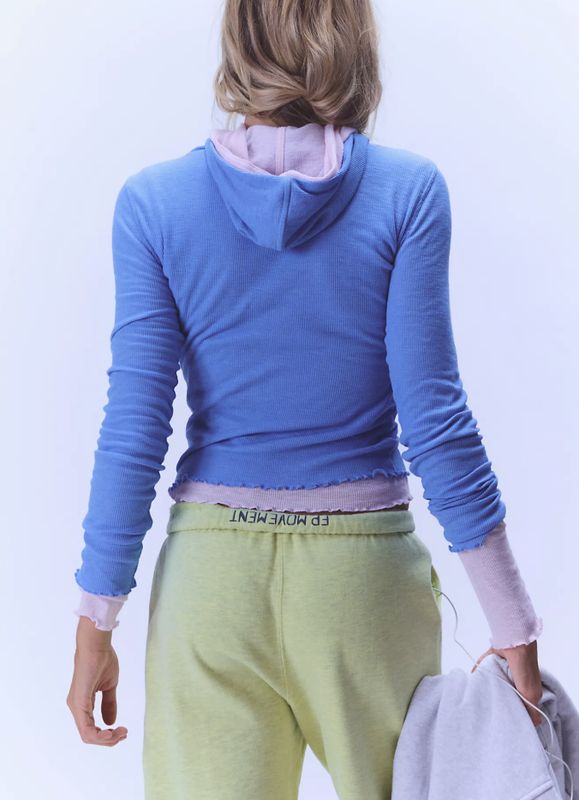 Breathe Easy Long Sleeve Top, Riviera Blue