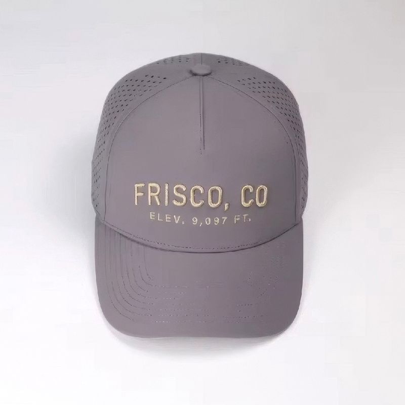 Unisex Frisco, CO Elev. 9097 FT Performance Cap, Grey
