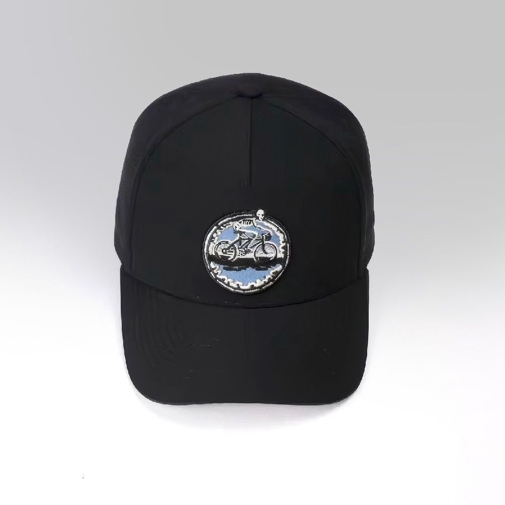 Unisex Mountain Biking Performance Cap, Black, Color: Black, Size: O/S