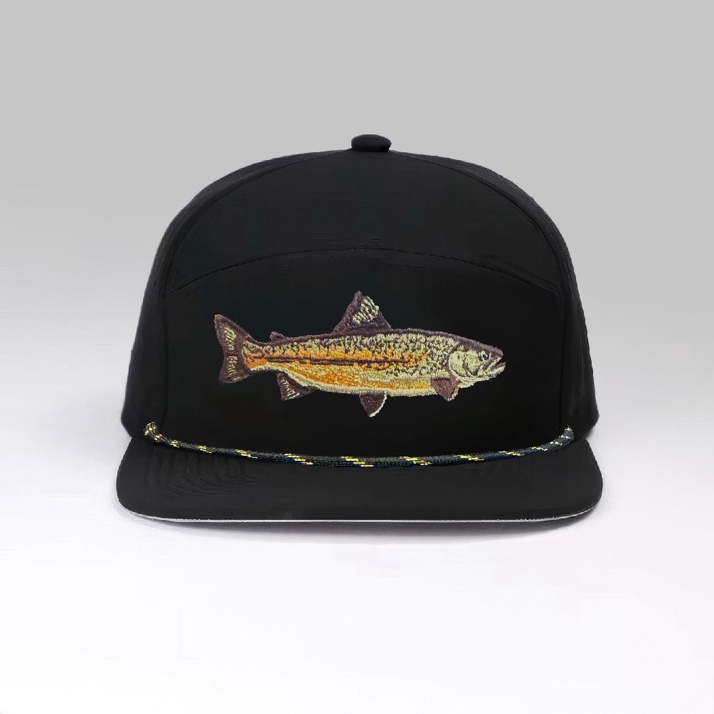 Unisex Fish Design Performance Cap, Black, Color: Black, Size: O/S