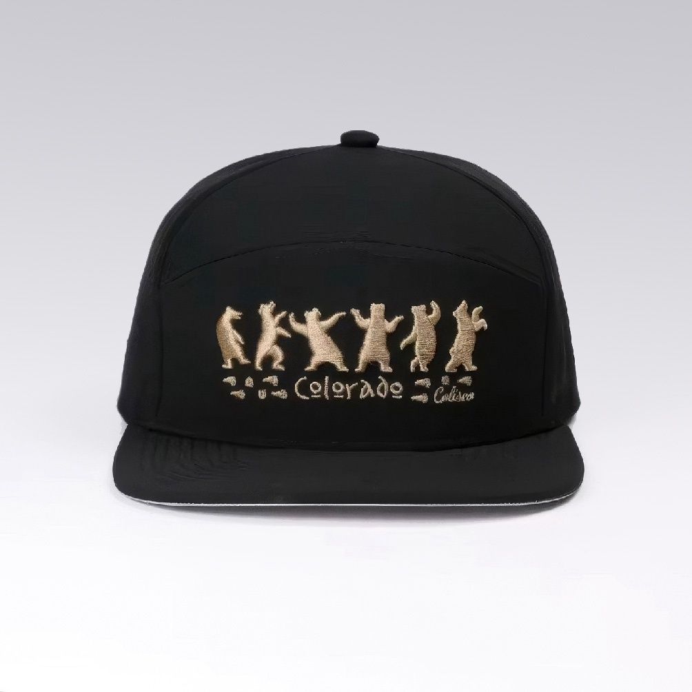 Colisco Unisex Bear Colorado Performance Cap, Black, Color: Black, Size: O/S