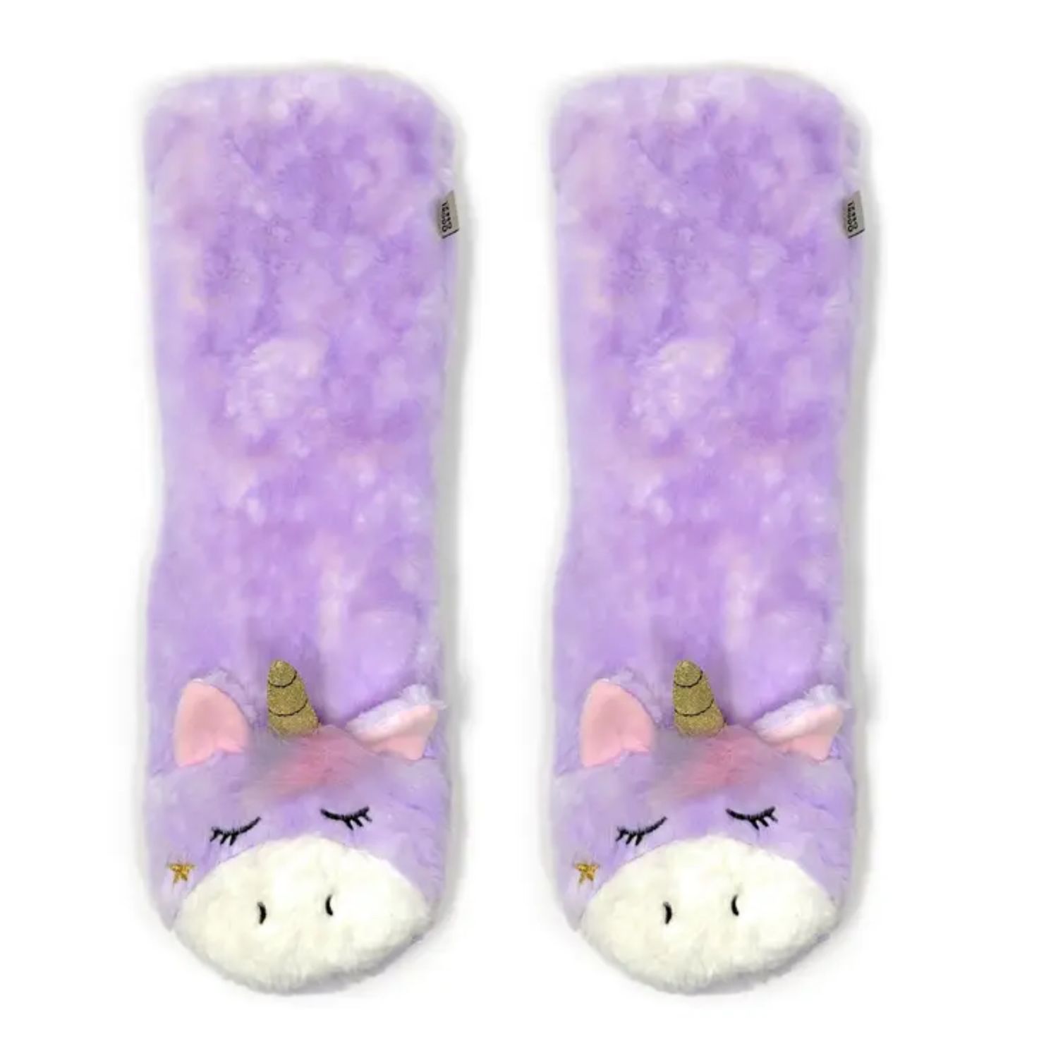 Magic Unicorn | Women's Funny Fluffy House Slippers Socks, Color: N/A, Size: O/S