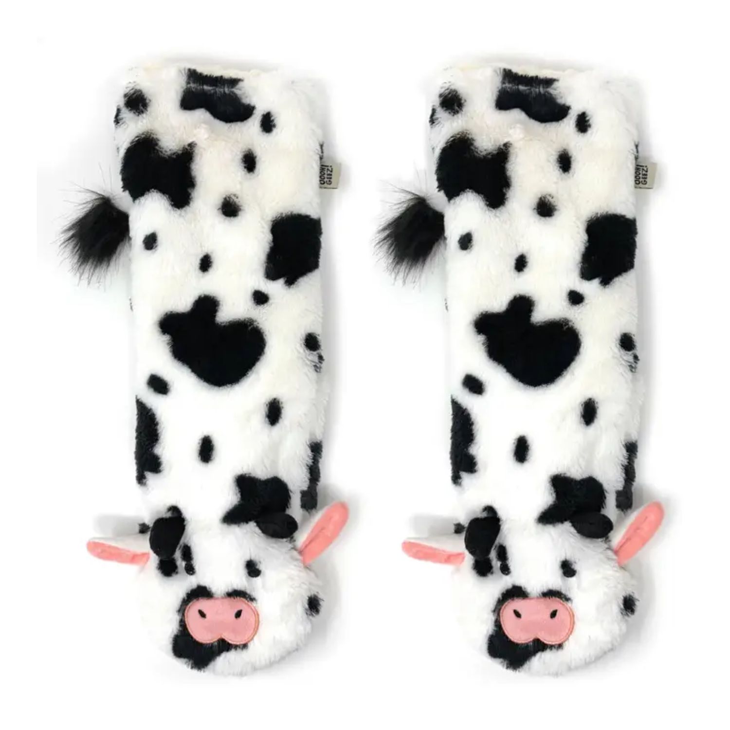 Moo Moo | Women's Funny Animal Gripper Slipper Socks, Color: N/A, Size: O/S