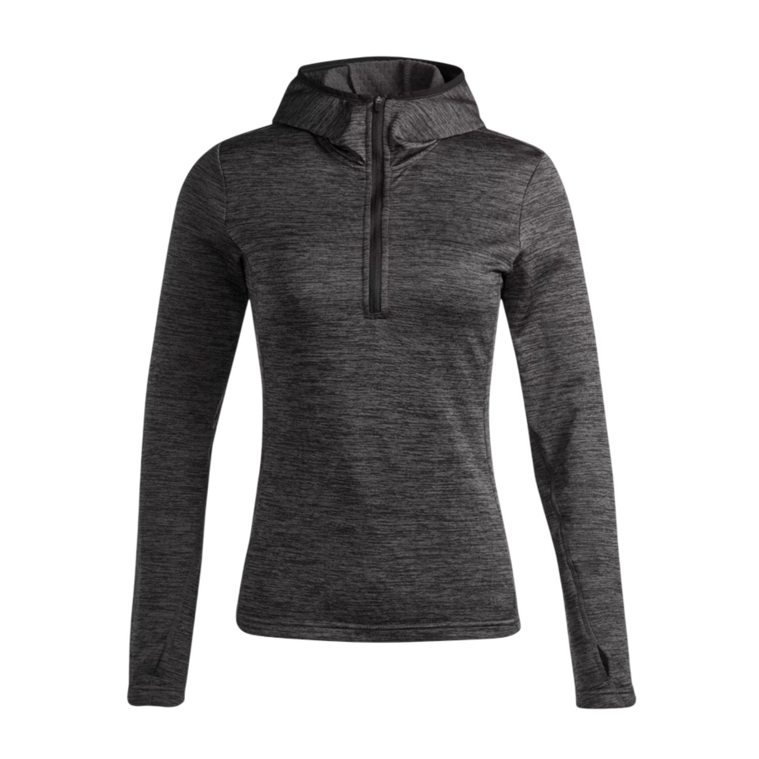 Tista Grid Women&#39;s 3/4 Fleece Zip Hood Midlayer, Color: Magnet, Size: XS