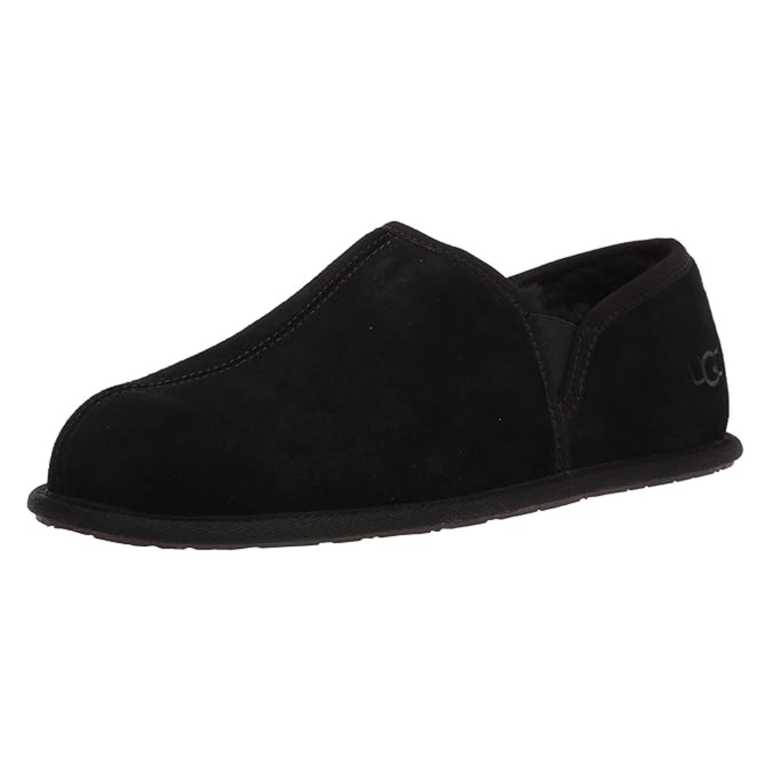 UGG Men&#39;s Scuff Romeo II Slipper, Black, Color: Black, Size: 9