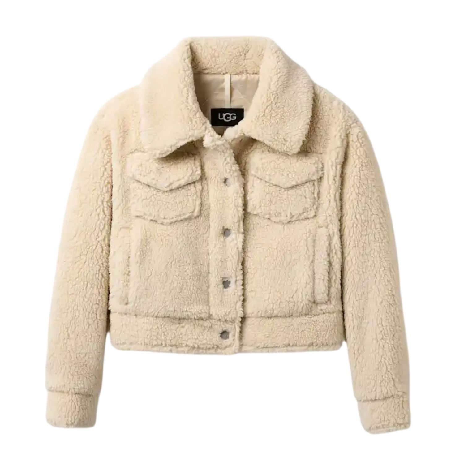 Women&#39;s Frankie Short Trucker Jacket, Natural Li, Color: Natural Li, Size: XS