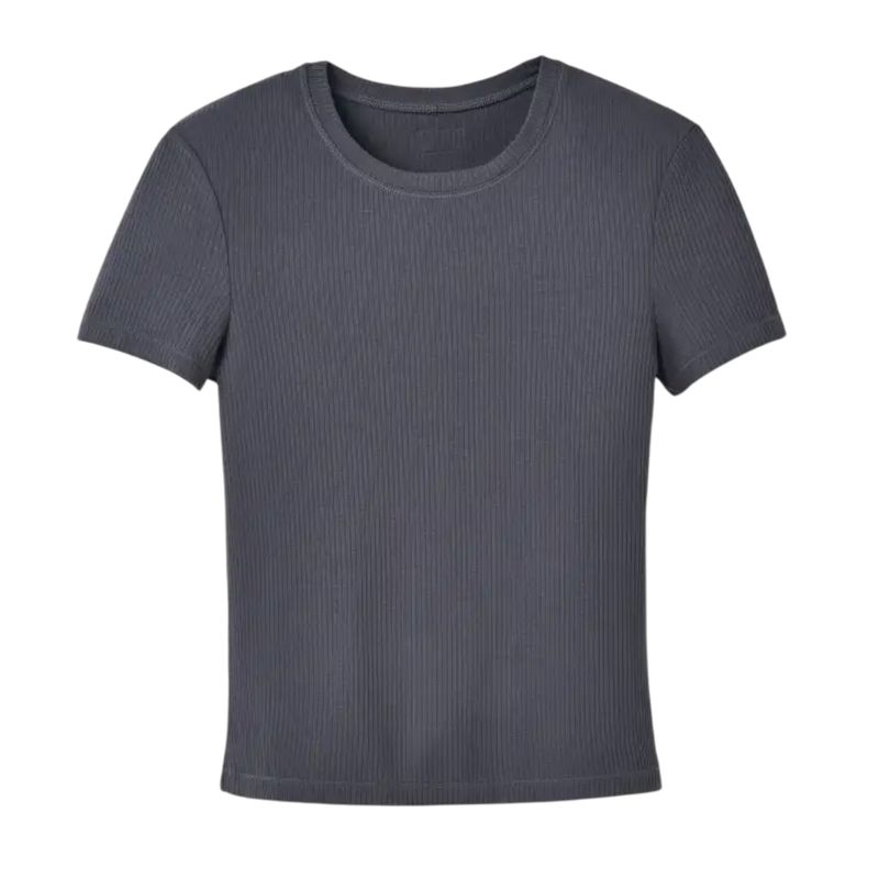 UGG Women Miriam Baby Rib TEE, Thundercloud