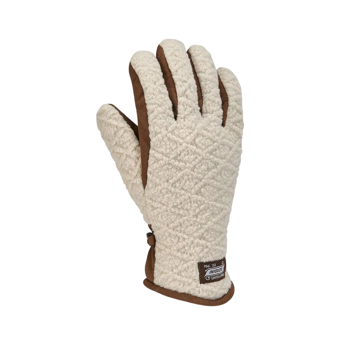 Gordini Women's Argyle Gloves, Color: Oatmeal, Size: S
